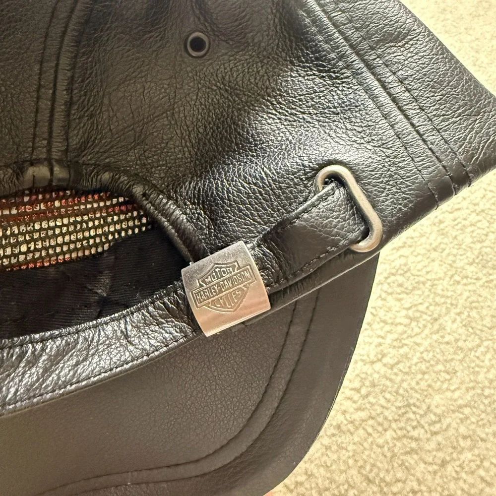 Vintage Harley Davidson Unisex Baseball Hat Cap Black Adjustable Shield Logo